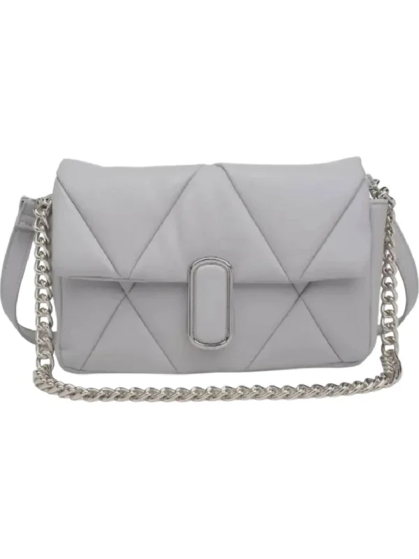 Women's Anderson Quilted Crossbody Bag In Grey