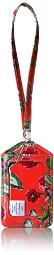 Vera Bradley Women's Iconic Luggage Tag-Signature, Coral Floral