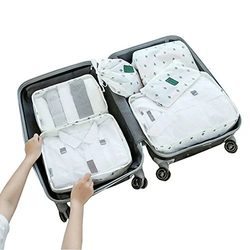 Travel Packing Organizers - Clothes Cubes Shoe Bags Laundry Pouches For Suitcase Luggage, Storage