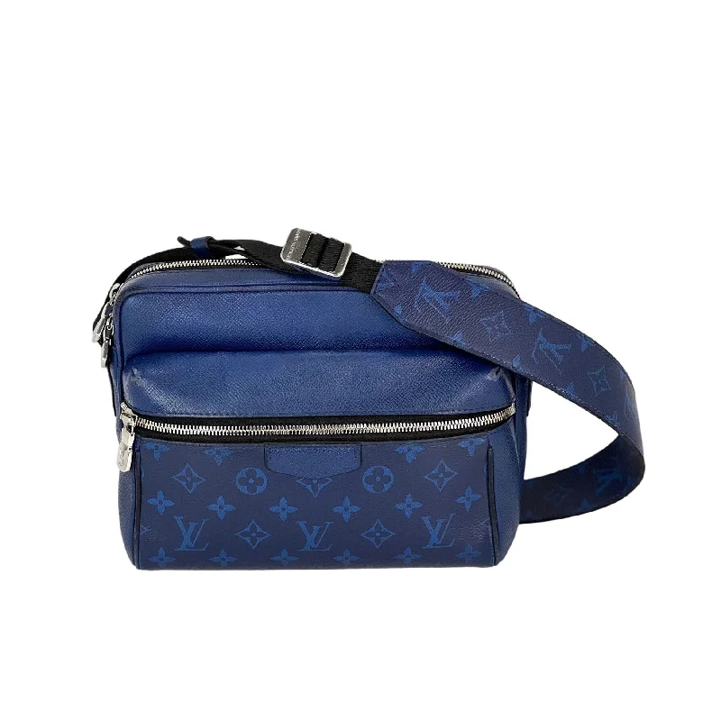 LOUIS VUITTON Taigarama Outdoor Blue Messenger Bag