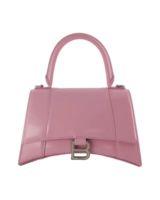 Hourglass S Bag - Balenciaga - Leather - Powder Pink